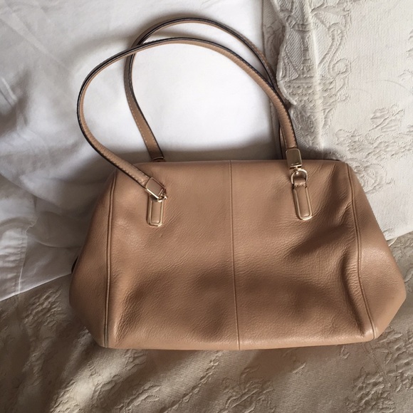 Coach purse tan and hot pink - Picture 6 of 9